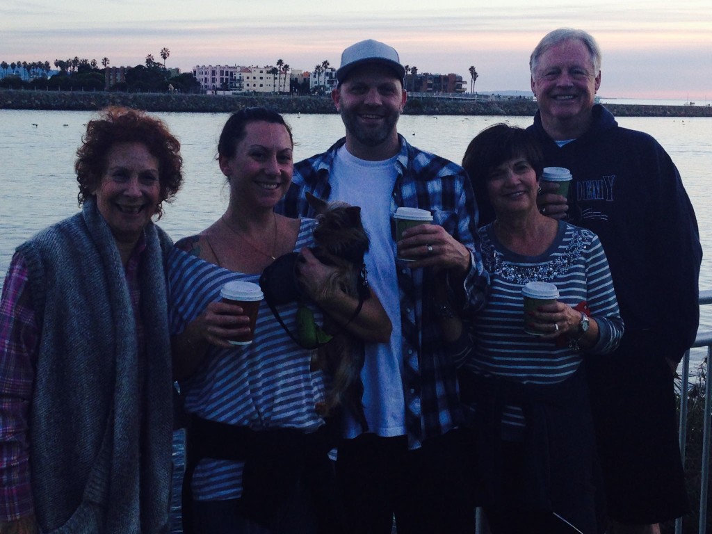 In Marina Del Rey with Evan, Megyn, and Megyn's mother Suzy