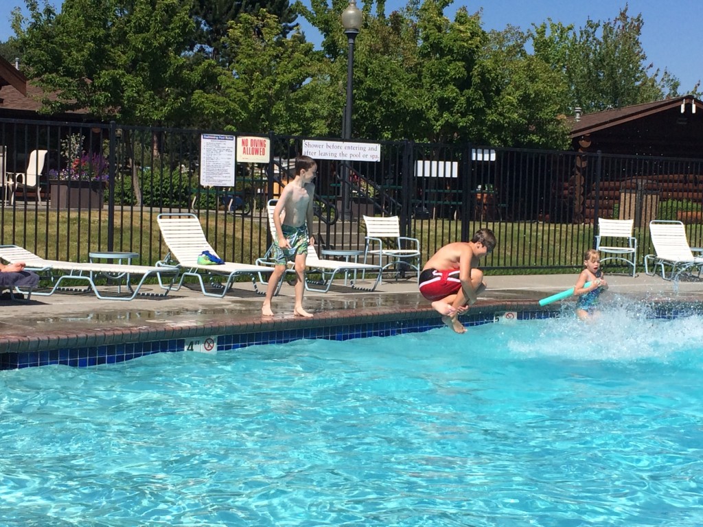 The grandkids always love swimming at our park pool