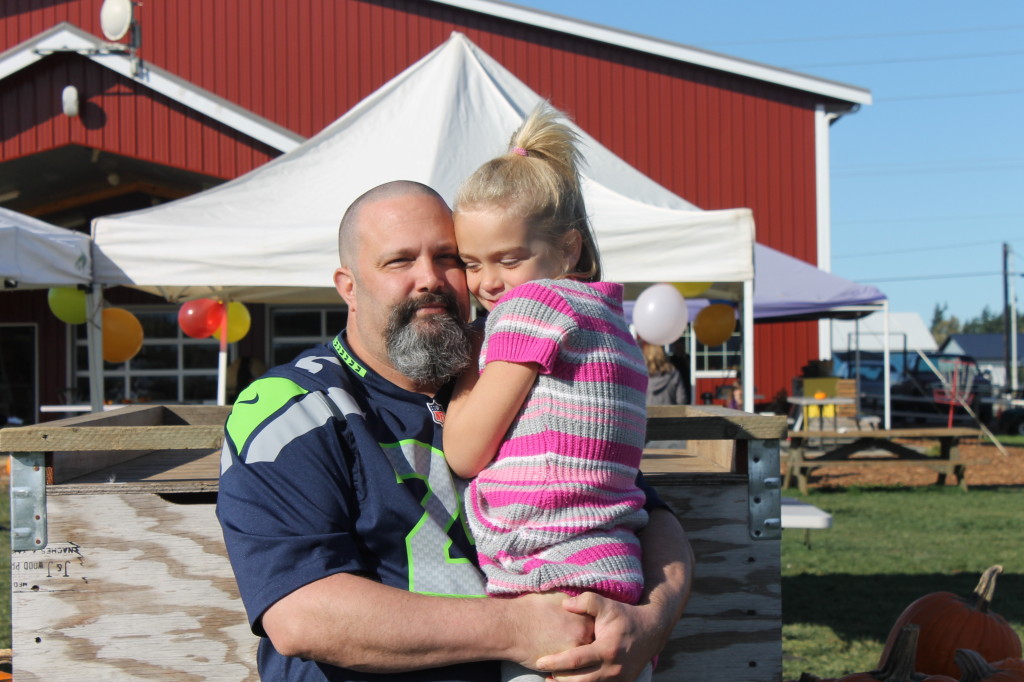 Daddy with his little girl