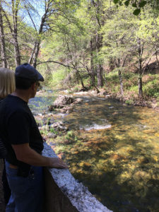 Jeff and Susan listen to the sound of the rushing water. That sound will always resonate with us.